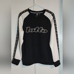 LOTTO Women's Black and White Logo Sweater